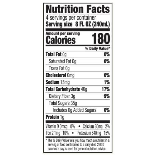 RW Knudsen Organic Just Prune Juice Perspective: top