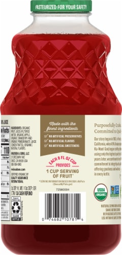 RW Knudsen Organic Cranberry Pomegranate Juice Blend Perspective: top