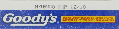 Goody's Extra Strength Headache Powder Perspective: top