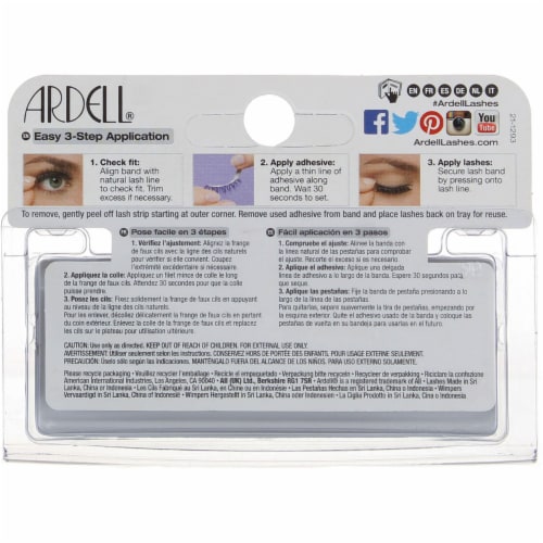 Ardell 105 Black Fashion Lashes Perspective: top