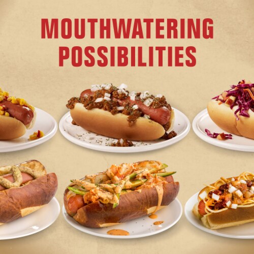Hebrew National All Natural* Uncured Beef Franks Hot Dogs Perspective: top