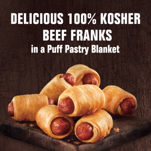 Hebrew National Beef Franks In A Puff Pastry Blanket Frozen Snacks Perspective: top