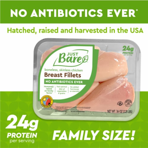 Just Bare® Boneless Skinless Breast Fillets Perspective: top