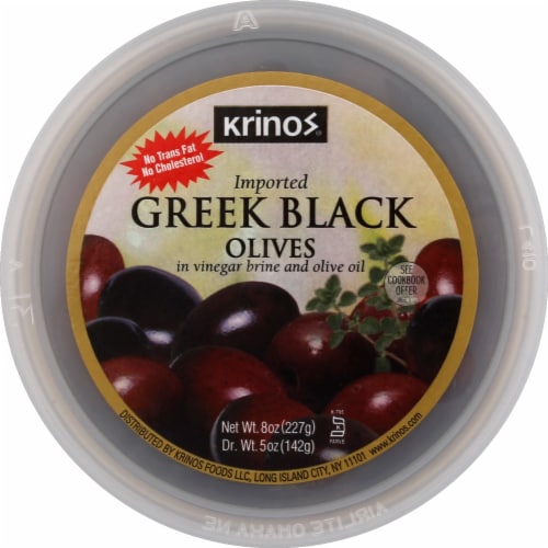 Krinos® Greek Black Olives Perspective: top