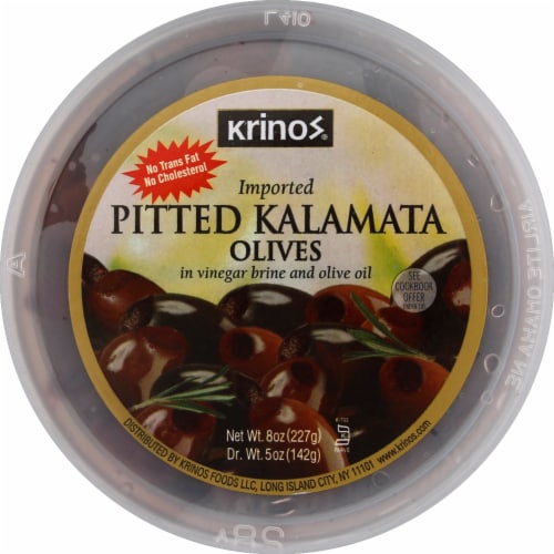 Krinos Pitted Kalamata Olives Perspective: top