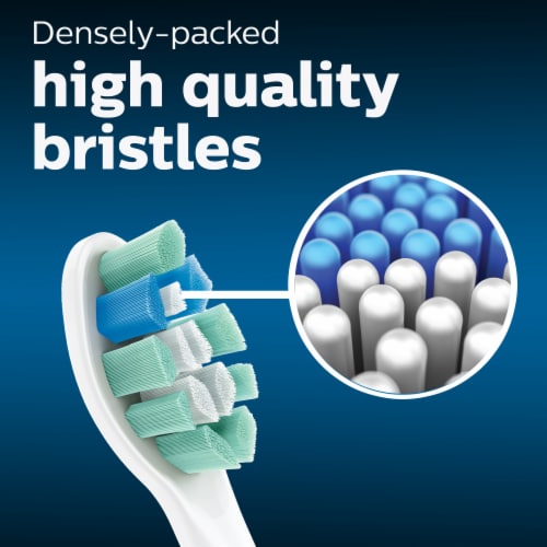 Philips Sonicare White Optimal Plaque Control Replacement Toothbrush Heads Perspective: top
