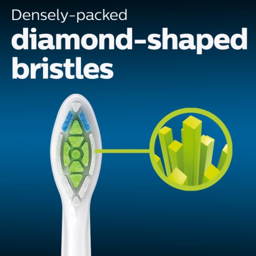 Philips Sonicare White DiamondClean Replacement Toothbrush Heads Perspective: top