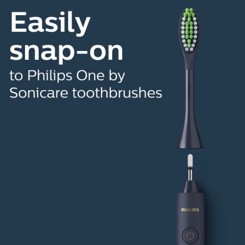 Philips One By Sonicare Replacement Brush Heads - Midnight Blue Perspective: top