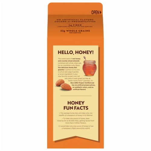Sweet Home Farm Honey Nut Granola with Almonds Perspective: top