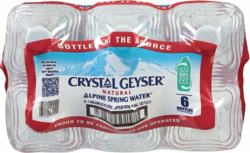 Crystal Geyser® Alpine Spring Gallon Water Perspective: top
