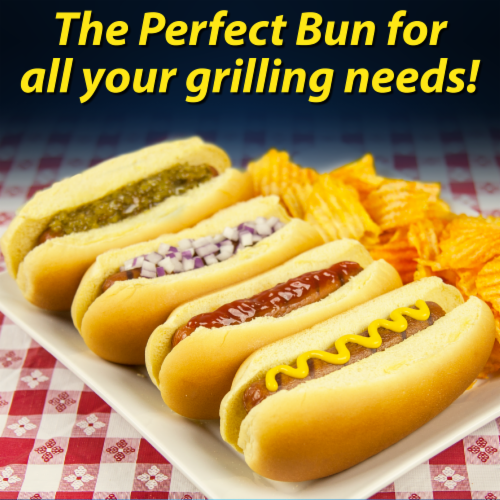 Martin's® Long Potato Rolls Hot Dog Buns Perspective: top