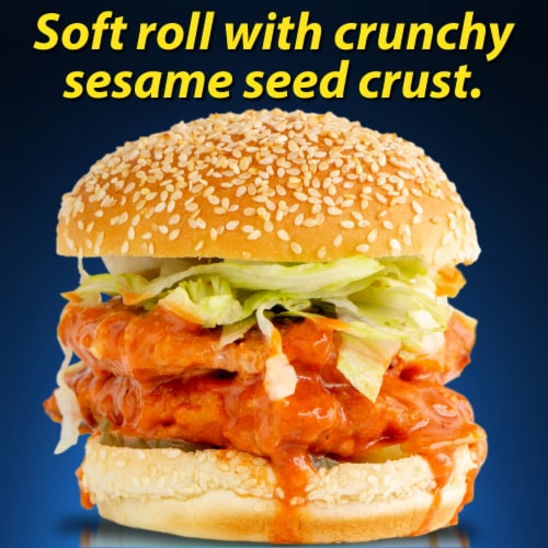 Martin's Famous Pastry Shoppe Big Marty's® Sesame Seeded Hamburger Buns Perspective: top