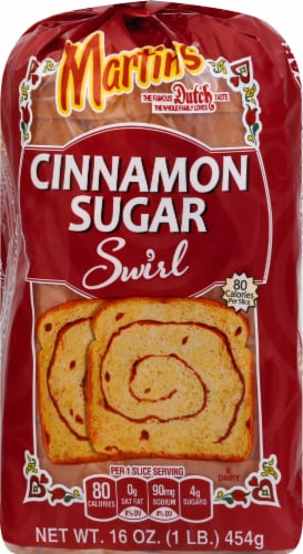Martin's Cinnamon Sugar Swirl Potato Bread Perspective: top