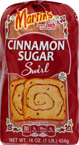 Martin's Cinnamon Sugar Swirl Potato Bread Perspective: top