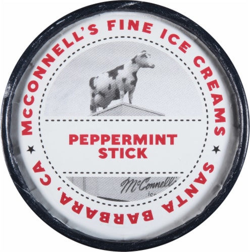 McConnell's Peppermint Stick Ice Cream Pint Perspective: top