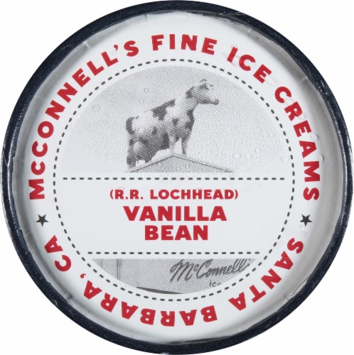 McConnell's® Vanilla Bean Ice Cream Pint Perspective: top