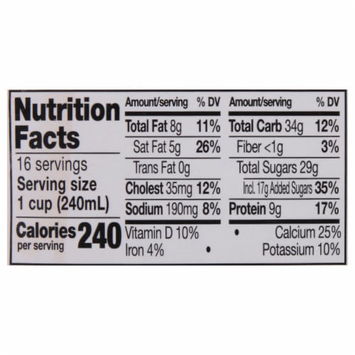 Mayfield Vitamin D Whole Chocolate Milk Perspective: top