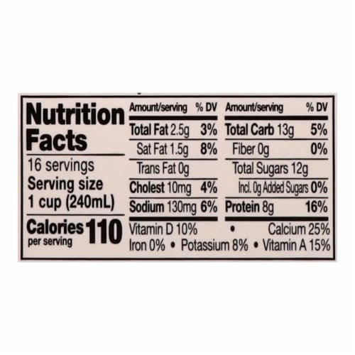 Mayfield 1% Lowfat Milk Perspective: top