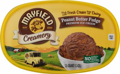 Mayfield™ Peanut Butter Fudge Ice Cream Perspective: top
