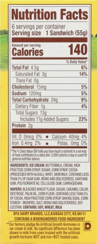 Mayfield Creamery® Chocolate Multipack Ice Cream Sandwiches Perspective: top