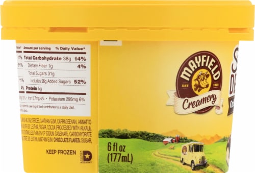 Mayfield Creamery Sundae Delights Original Fudge Ice Cream Perspective: top