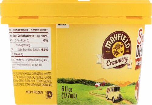 Mayfield Creamery Sundae Delights Original Caramel Ice Cream Perspective: top