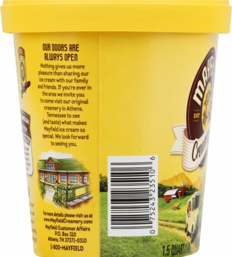 Mayfield Creamery® Better Together Vanilla & Chocolate Ice Cream Tub Perspective: top