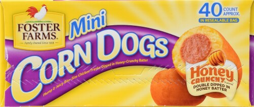 Foster Farms® Honey Crunchy Mini Corn Dogs Perspective: top
