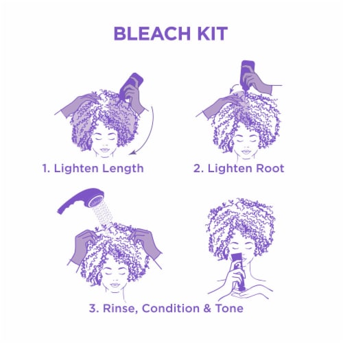 Dark and Lovely Up Lift Bleach Kit for Curly Hair Perspective: top