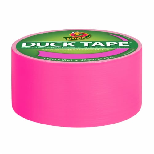 Duck® Neon Pink Duct Tape - Neon Pink Perspective: top