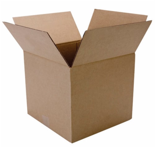 Duck® Brown Kraft Moving and Storage Box Perspective: top