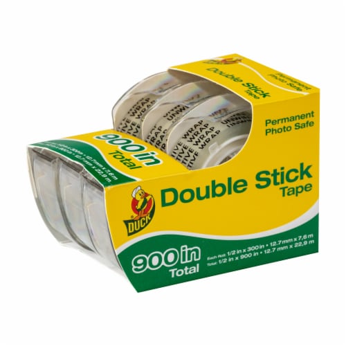 DUCK Double Stick Tape - 3 pk Perspective: top