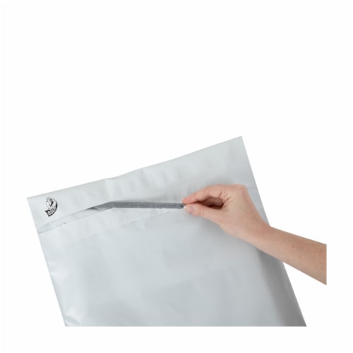 Duck® Poly Flexible Mailers - White Perspective: top