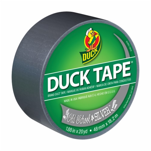 Duck® Duct Tape - Old School Silver Perspective: top
