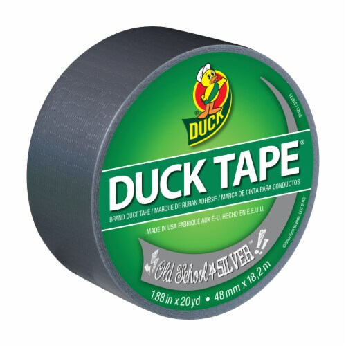 Duck® Duct Tape - Old School Silver Perspective: top