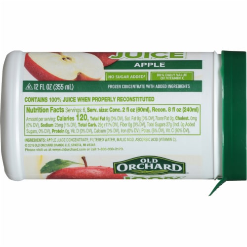 Frozen clearance apple juice