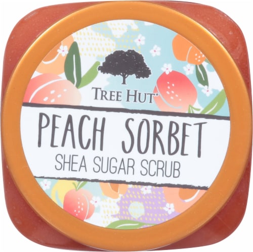 Tree Hut® Peach Sorbet Shea Sugar Scrub Perspective: top