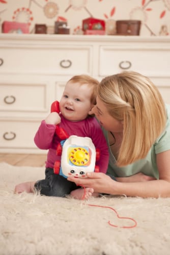 Fisher-Price Brilliant Basics Retro Chatter Telephone Perspective: top
