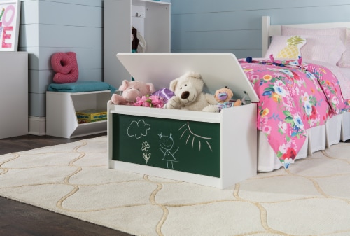 ClosetMaid KidSpace Chalkboard Toy Chest - White Perspective: top