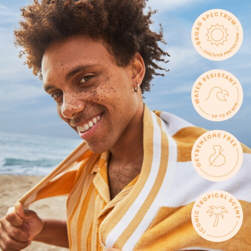 Hawaiian Tropic Island Tanning Sunscreen Lotion SPF 4 Iconic Tropical Scent With Shea + Cocoa Butter Perspective: top