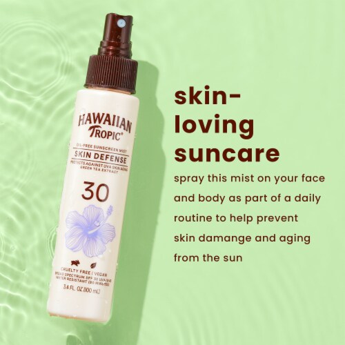 Hawaiian Tropic Antioxidant SPF30 Sunscreen Mist Perspective: top