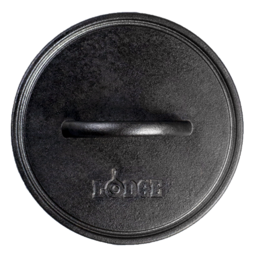Lodge Round Grill Press Seasoned Cast Iron Perspective: top