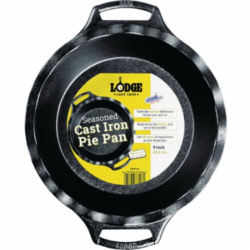 Lodge Seasoned Cast Iron Pie Pan Perspective: top