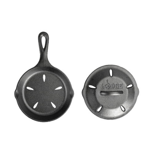 Lodge Cast Iron Smoker Skillet Perspective: top