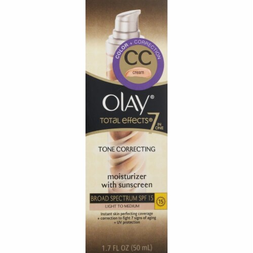 Olay Total Effects 7-In-1 Light to Medium CC Cream with Sunscreen SPF 15 Perspective: top