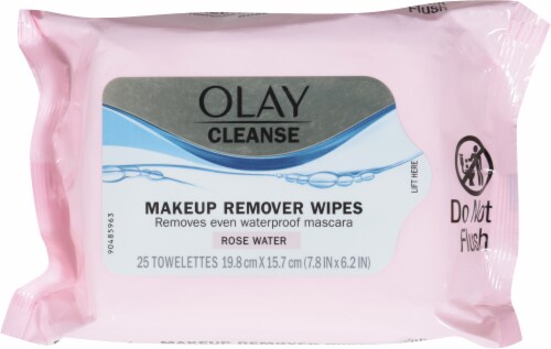 Olay Cleanse Rose Water Makeup Remover Wipes Perspective: top