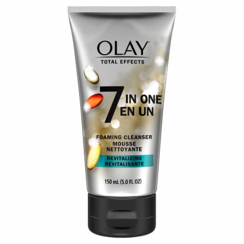 Olay Total Effects Revitalizing Foaming Facial Cleanser and Face Wash Perspective: top