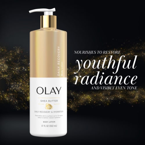 Olay Daily Hand & Body Lotion with Recovery & Hydration Shea Butter Perspective: top