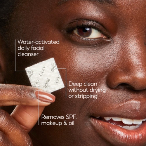 Olay Cleansing Melts + Vitamin C Face Cleanser Perspective: top