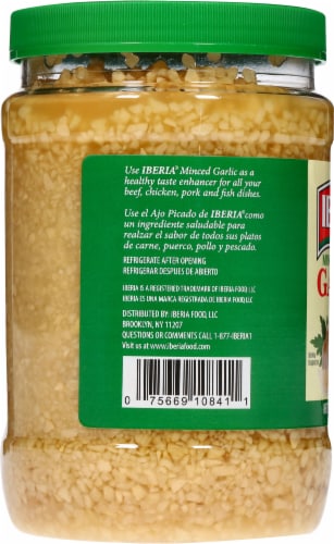 Iberia Minced Garlic in Water 32 oz Perspective: top